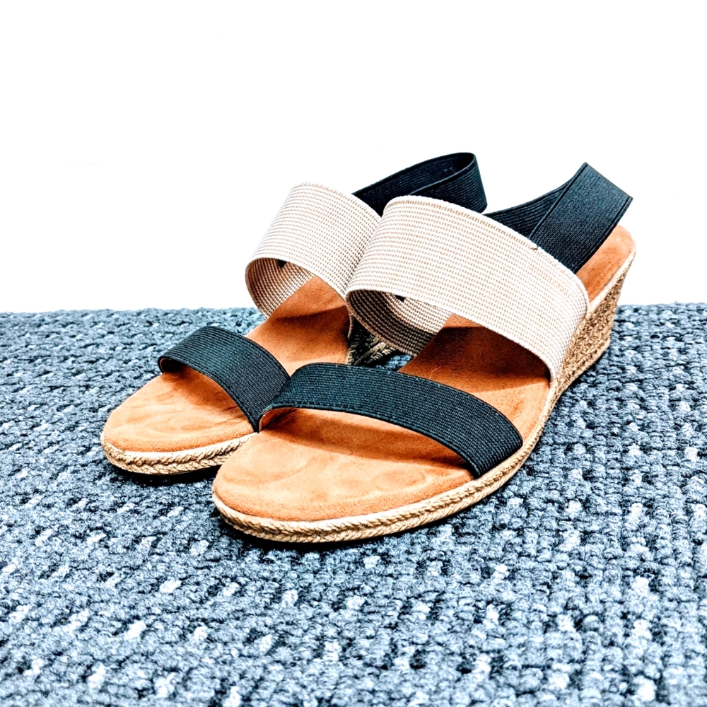 WORN ONCE Franco Sarto Black Irene Sandals size 7.5